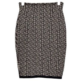 Balmain Jacquard Logo Skirt Multiple colors