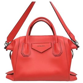 Givenchy Borsa a Tracolla Antigona in Pelle Large Rosso