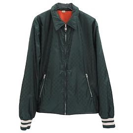 Gucci gg GG Jacquard Reversible Logo Jacket Black