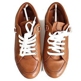 Baskets en cuir Salvatore Ferragamo Marron