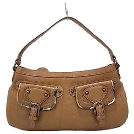 Burberry Saco Tote com Bolsos Marrom