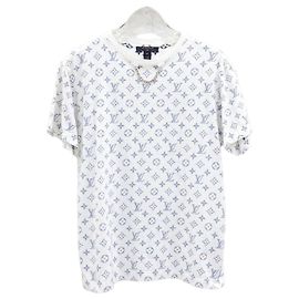 Louis Vuitton LV Escale Monogram bedrucktes T-Shirt Silber