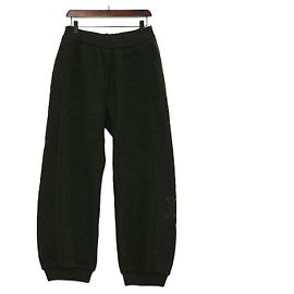 Louis Vuitton Quilted Textured Wool Men's Pants Black