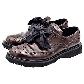 Mocassim Prada de couro marrom Marrom