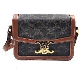 Céline Borsa a tracolla sottile Celine Triomphe Marrone