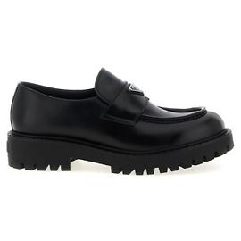 Prada Leather Loafers Black
