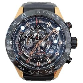 Tag Heuer Reloj Carrera Skeleton Titanium Gold Multicolor