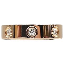 Cartier New Diamond Loveband Ring Small Size Silvery