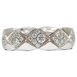 Chanel Anillo Coco Crush de Diamantes Oro Blanco Small Plata