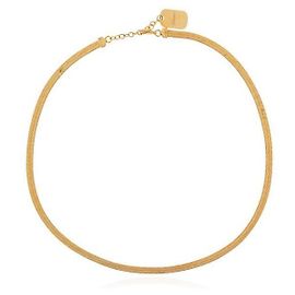 Saint Laurent Colar de corrente curta Dourado