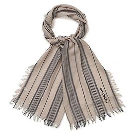 Salvatore Ferragamo Cachecol de lã com riscas jacquard Gancini Multicor