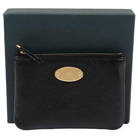 Mulberry Small Zip Wallet Black Leather Black