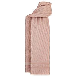 Dior Estola Oblique Rose des Vents em algodão, lã e seda Rosa