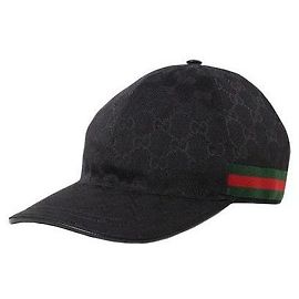 Gucci Boné Signature GG Supreme Black Preto