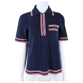 Gucci PK Short Sleeve Blau