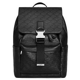 Céline Triomphe Embossed Calfskin Backpack Black