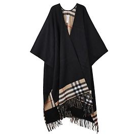 Burberry Capa xadrez em lã e cashmere Multicor