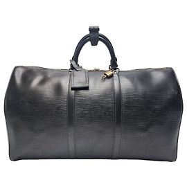 Louis Vuitton Keepall Epice Boston Bag Black Reisetasche Unisex Schwarz