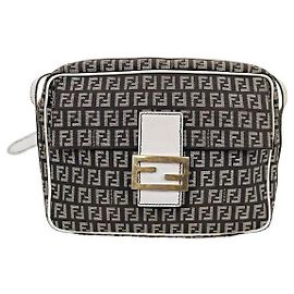 Fendi Bolsa de croco preta Preto