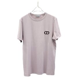 Dior Icon Kurzarm-T-Shirt mit besticktem CD-Logo Weiß