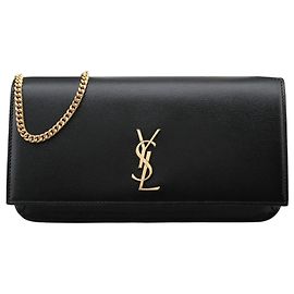 Saint Laurent Cassandra Chain Shoulder Bag Black Black