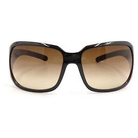 Chanel Occhiali da sole quadrati CC con montatura marrone e oro Marrone