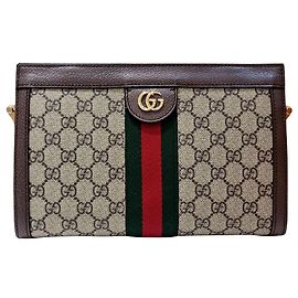 Gucci Borsa a tracolla GG Supreme Ophidia GG Supreme Marrone