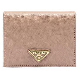 Prada Saffiano Leather Wallet Orange