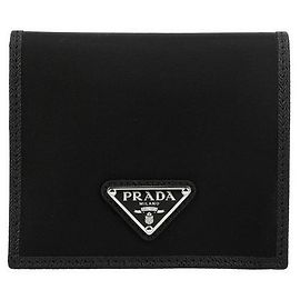 Prada Wallet Re-Nylon Logo Men's Bifold Wallet Black