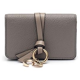 Chloé Alphabet Card Wallet Brown