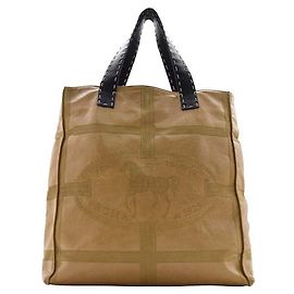 Fendi Bolsa de Ombro Grande Selleria em Pele de Cabra Multicor