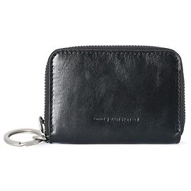 Dries Van Noten Zipped Leather Card Case Black Black