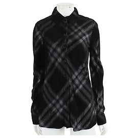 Burberry Langarmshirt aus Rayon in Schwarz Schwarz