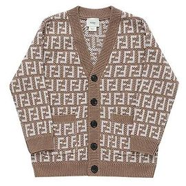 Fendi Cardigan in jacquard per bambini AOBG Multicolore