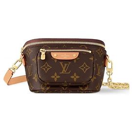Louis Vuitton Mini Belt Bag Monogram Canvas Black