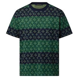 Louis Vuitton T-shirt girocollo a maniche corte Monogram Nero