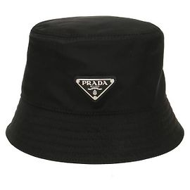 Prada Re-Nylon Bucket Hat Schwarz Schwarz