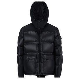 Moncler Black Cloth Jacket Men Black