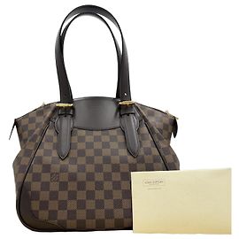 Louis Vuitton Borsa a tracolla Damier Verona MM Ebene Canvas Tote Bag Multicolore