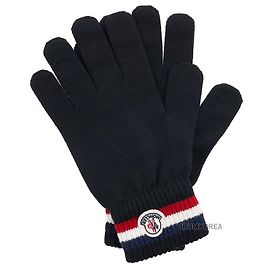 Sciarpa Moncler nera in tessuto Nero