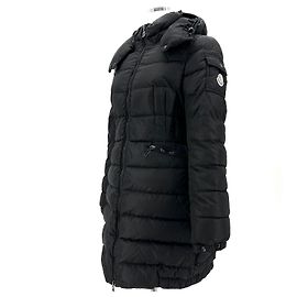 Moncler Chalford Long Down Coat Black