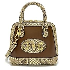 Gucci Python Top Handle Mini Multicor