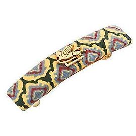 Etro Fermi capelli in seta con stampa Pegaso Detail Multicolore