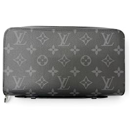 Cartera larga Louis Vuitton Monogram Eclipse Negro