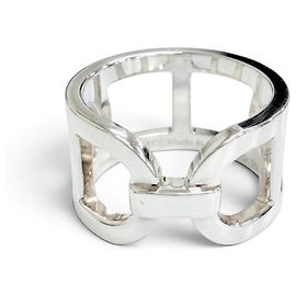 Hermès HERMES Everchaine d'Ancre Ring Silvery