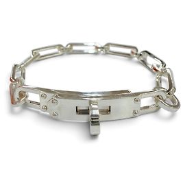 Hermès Hermes Kelly Chaine Simple Tour Armband Silber