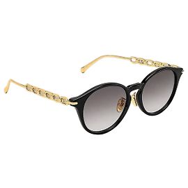 Louis Vuitton My LV Chain Two Round Sunglasses Black