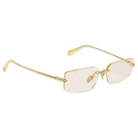 Louis Vuitton Comet Rectangle Sunglasses Rectangular Silhouette Golden