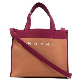 Marni Bolso tote/de hombro pequeño de jacquard Roja