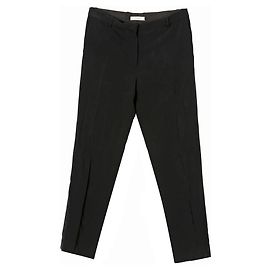 Céline Size Black Rayon Trousers Black